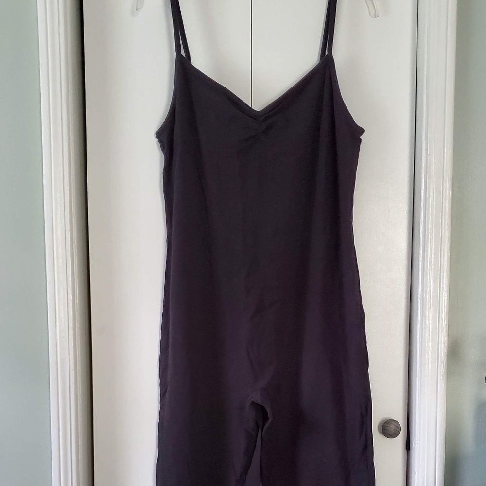 Black full-body jumpsuit